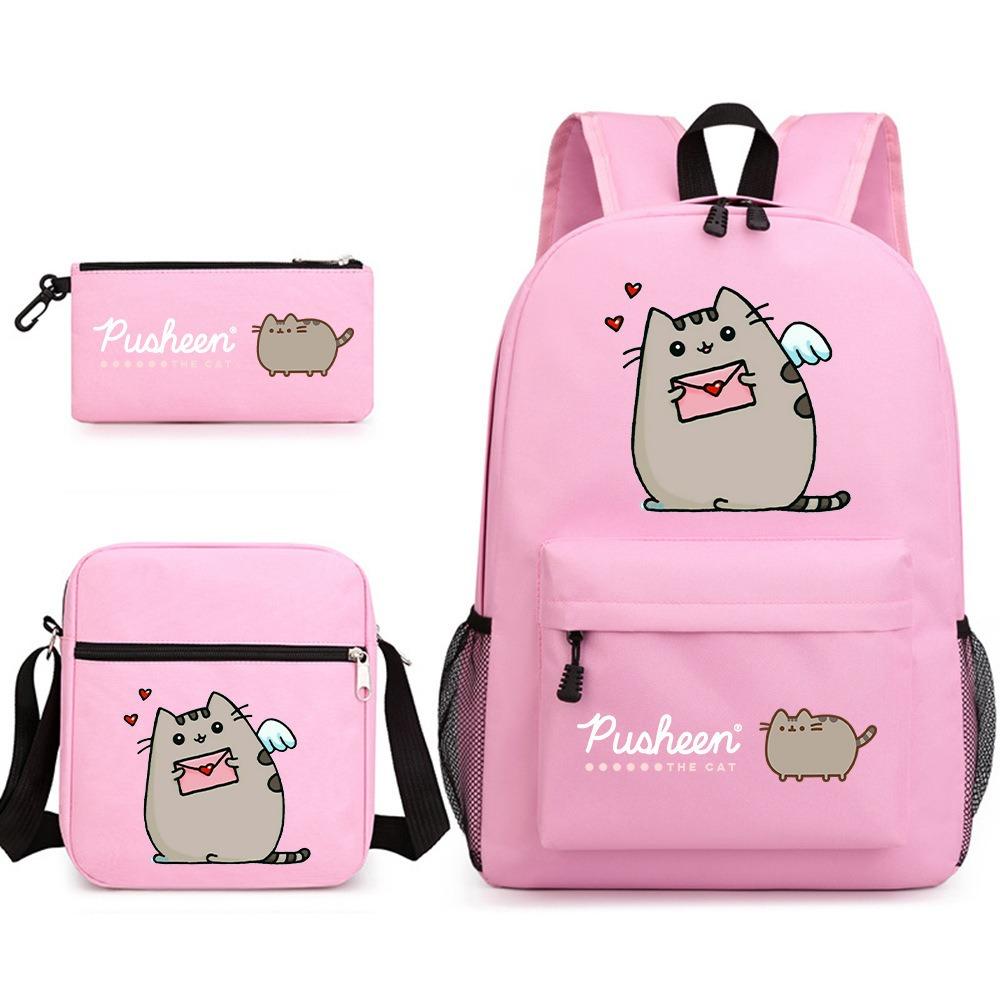 ONE PIECE heat transfer schoolbag primary school student printed backpack large capacity backpack backpack pencil case