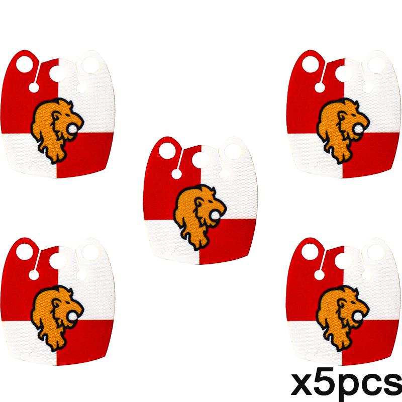 MOC Mittelalterliche Flagge Burg Serie Bausteine Figuren Zubehör Löwe Adler Altes Rom Burg Ritter Umhang Steine Spielzeug Geschenk