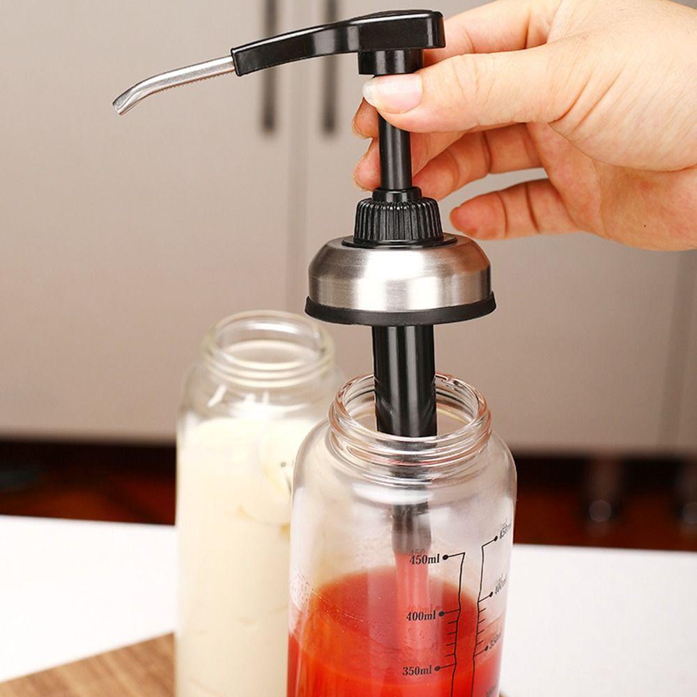300ml/450ml Oyster Sauce Dispenser No Drip Sauce Press Bottle Sticky Sauce Pump Bottle  Kitchen