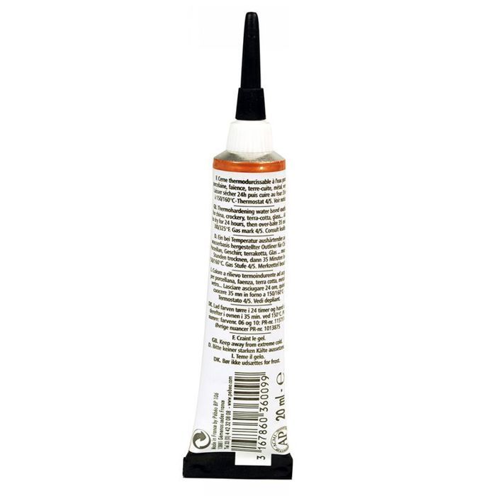 Porcelain Outliner - Pébéo - P150 - 20 Ml - Copper - Paint for Precise Contours