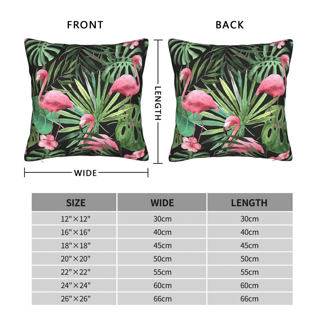Pillow Cover Tropical Floral Kawaii Pillow Case For Sofa Car Home Decor Pillowcases