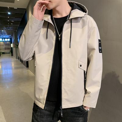 Jesienna i zimowa koreańska wersja trendu luźna moda przystojny swobodny chłopięcy top kurtka męski płaszcz