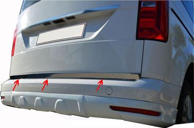 Trunk Edge (stainless Steel) OmsaLine - Italian Stainless Steel for Volkswagen Caddy 2015-2020