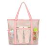 Foldable Mesh Beach Bag - Multifunctional Swim & Toiletries Storage