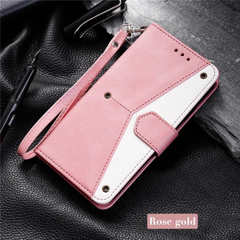 

S25 S26 Ultra Leather Case For Samsung Galaxy S26 S25 Edge S24 S23 S22 S21 S20 FE Note 20 Ultra 10 Plus Flip Case Cover Funda Galaxy S9+-Case & Strap рожевий колір золота