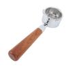 51mm Bottomless Portafilter Aluminum Alloy 3 Ears Bottomless Filter Holder Portafilter with Wooden