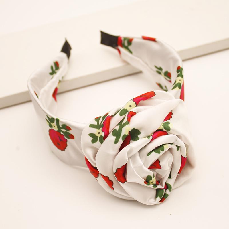 Lystrfac Vintage Front Knot Print Headband Women Turban Wide Knotted Hairband for Ladies Bandanas Female Hair Accessories