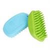 Rubber Pet Grooming Brush, Rounded Soft Bristles, Pet Bath Scrubber Massage Brush, Gentle Shedding Brush for Short Haired Cats Dogs
