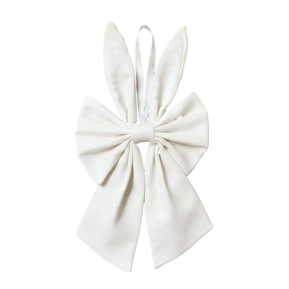 Creative Multi-colored Bunny Ear Bow Soft Multi-purpose Wreath Bow Cute Polyester Easter Hanging Item Holiday Celebration