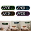 Digital Alarm Clock Date/Time/Week Silent Portable Household LED Wall Electronic Clocks for