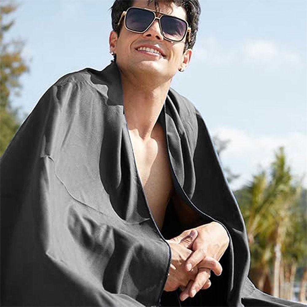 Toalha Esportiva Secagem Rápida Microfibra Super Absorvente Leve Academia Praia Para Fitness Natação Viagem Portátil Bolsa de Rede Multi