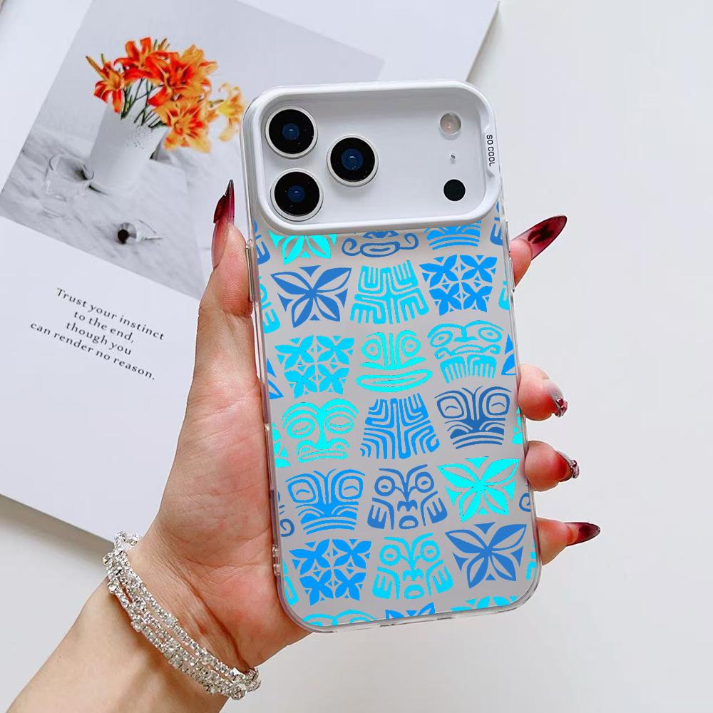 Coole Tiki Handyhülle Für iPhone 17 16 15 14 13 12 11 Pro Max Air Matt Laser Aurora Stoßfest Funda