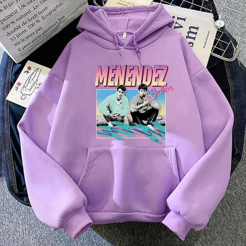 Nicholas Chavez Menendez Brothers Hoodies Long Sleeve Winter Hooded Sweatshirts Funny Cartoon Graphic Pullovers Men/Women Hoodie