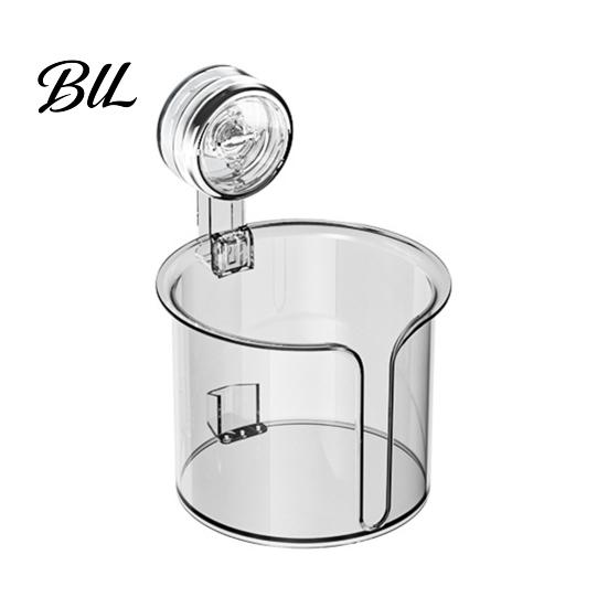 No Drill Tissue Box Wall-Mounted Roll Paper Holder with Vacuum Suction Sealed Container Cup Easy Installation Organizer for Bathroom Storage