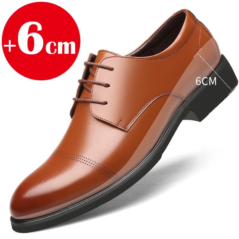 

Обувь для увеличения роста Мужская одежда Кожаная обувь Увеличение высоты 6 см Невидимая внутренняя высота Обувь Скрытые высокие каблуки Мужская обувь для жениха 42