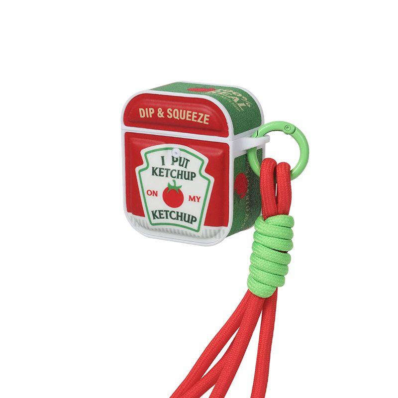 

AirPods Apple Fun One Two Three Earphone Case Apple AirPods 2 Tomato sauce earphones