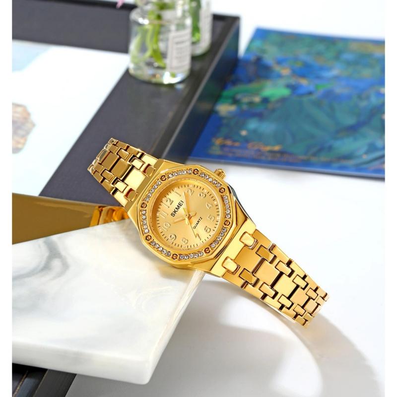 Skmei Women's Watch Luxury Diamonds Watch Waterproof Ladies Fashion Quartz Watches Ladies Gifts