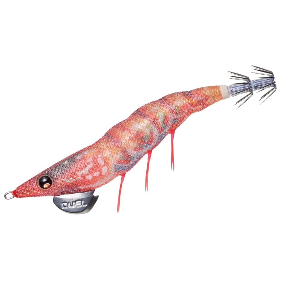 DUEL Dart Master Squid Lure Luminous Real Button Shrimp EZ-Q (Size 2.5, Weight 10g) - (A1725-LRBE)