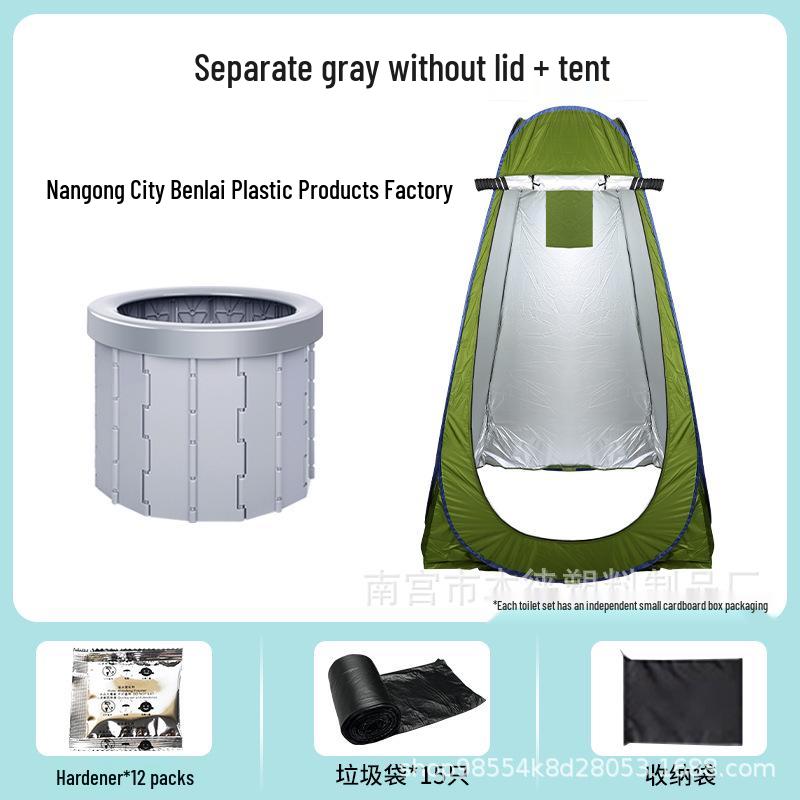 Toaletă Portabilă Pliabilă pentru Excursii în Aer Liber și cu Mașina – Ideală pentru Doamne și Adulți