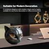 Tabletop Cat Statue/Cat Sculpture Decorations Marble Black Ornament for Home Windows and Party Decorations