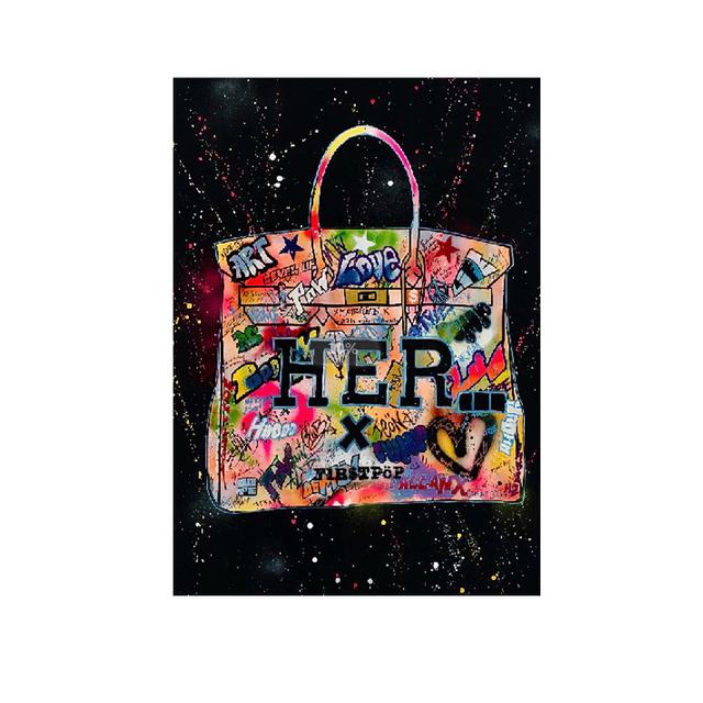 

Graffiti Art Painting Personality Package Canvas Painting Printing Posters and Prints Modern Living Room Home Wall Decoration No Frame 21*30cm No Frame