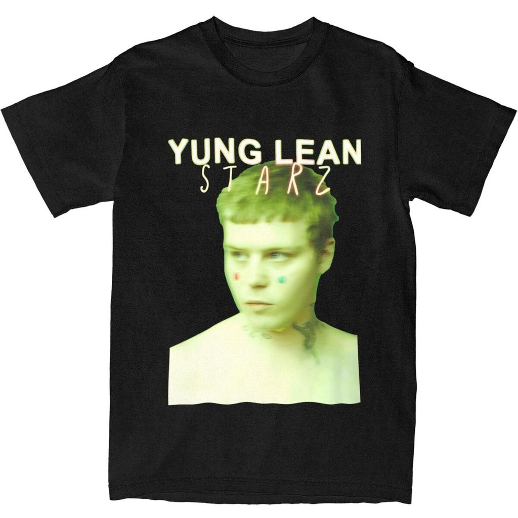 Yung Lean Schwedischer Rapper T-Shirt Sänger Hippie T-Shirts Kurzarm Klassisches T-Shirt Sommer Baumwolle Rundhals Große Größen 5XL T-Shirts