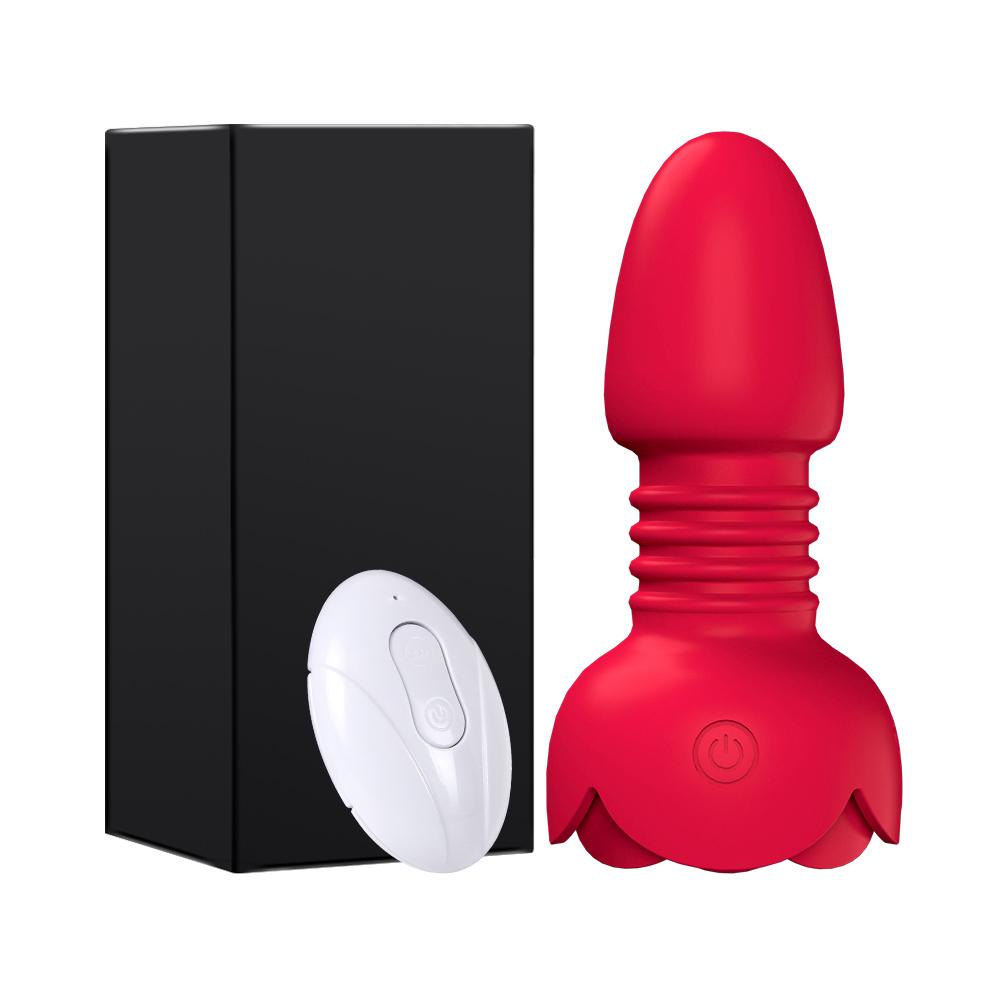 Thrusting Anal Plug Vibrator for Women Butt Plug Male Prostate Massager Remote Control Vibrating Masturbator Sex Toys for Adult