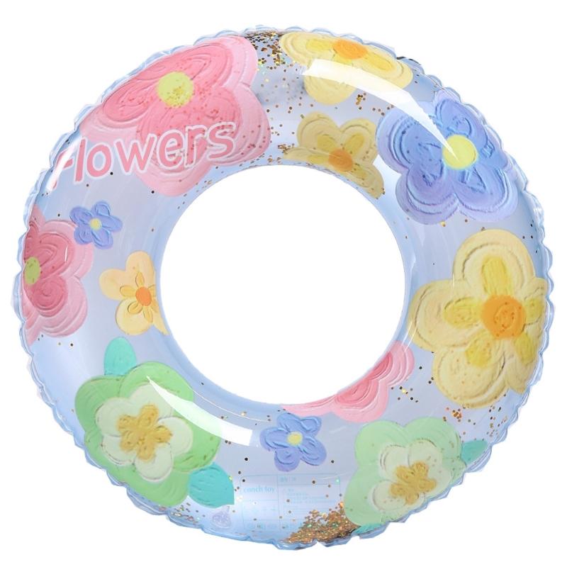 Flower Swimming Rings Inflatable Swim Rings Inflatable Pool Float Flower Floats Swimming Pool Hoop Swim Float Rings