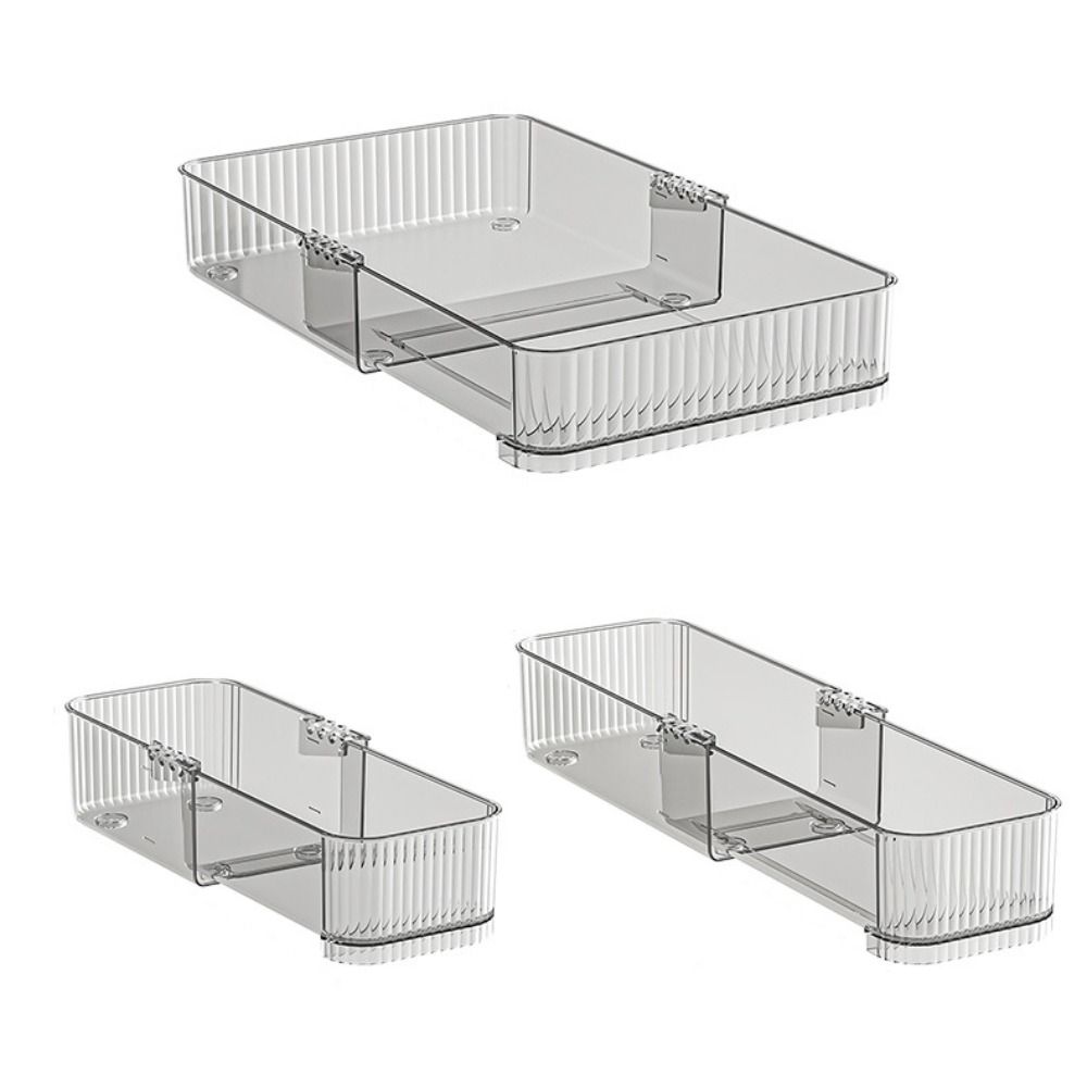 Divided Drawer Tray Transparent Drawer Storage Bin Multifunctional Divider Box