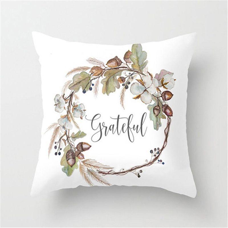 Elegant Watercolor Pumpkin Cushion Cover Pillow Case Adds Festive Charm To Any Room
