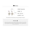 Zircon Leaf Tassel Earrings for Women High-end French Retro Fashion Drop Earring Temperament Versatile Luxury Designer Zircon