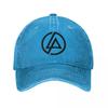 Linkin-Park Meteora Minutes To MidnightEmblema de Ângulo Boné de Beisebol Jeans Desgastado Boné Snapback Unissex Mulheres Chapéus Ajustáveis Boné