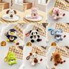 Cartoon Dog Capybara Elephant Bear Dinosaur Cat Plush Toy Keychain For Gift Giving