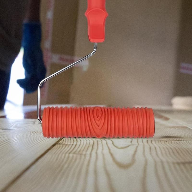 Multipurpose Wood Grains Drywall Compound Roller Covers Pack of 6 Accessory for Professional Wall and Ceiling Painting