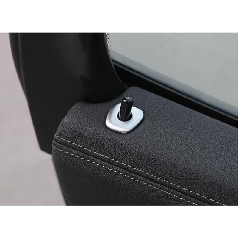 For BMW X3 X4 G02 G01 18-21 4x Carbon Fiber Color Door Lock Pins Pin Cover Trim Auto Inner Accessories Car Interior