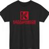 2026 Men Red Geometric Graphic T Shirt Minimal Retro Square Pattern Short Sleeve Casual Crewneck Tee