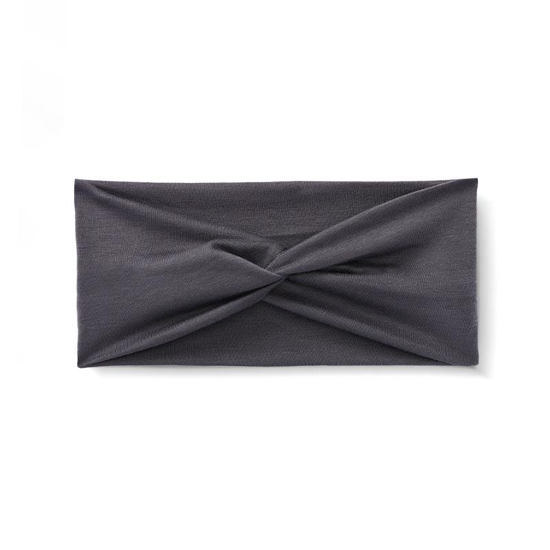 Yoga Sports Headband Elastic Non-slip Wide Headband Candy Color Headband Exercise Running Sweat-absorbent Women's Headband