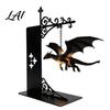 Fantasy-Literatur Fan Geschenk Drachen Bücherregal Lampe Retro Fliegendes Licht Mittelalterlicher Stil Tischdekoration Kreatives Buchstützenlicht für Bibliothek Lesen