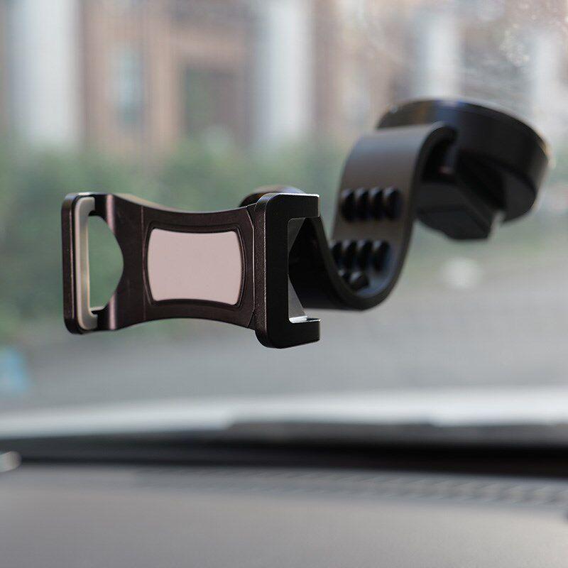 Suction Cup Base Mobile Phone Car Mount Holder for Car Interior Dashboard, Fixed Support for Horizontal and Vertical Screens, Spring Clip