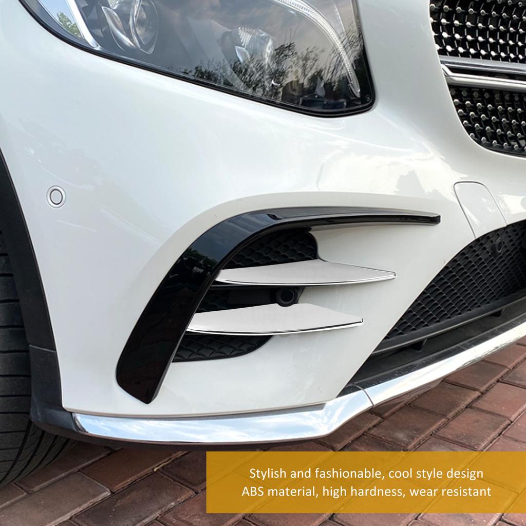 4PCS Front Bumper Fog Light Trim High Hardness Replacement for  ‑  GLC Class X253   Line 2016‑2019