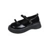French Retro Fashion Versatile Mary Jane Small Leather Shoes Women's 2025 Spring Bow with Skirt Loafer Shoes