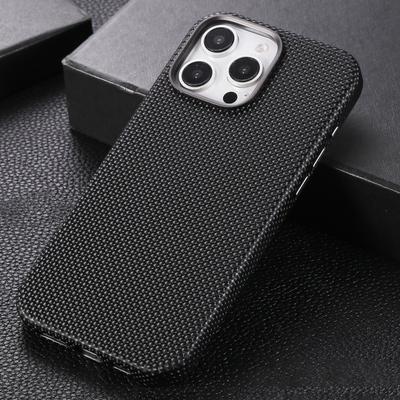 For iPhone 16 Pro Magnetic Case Diamond Texture Leather + PC Phone Cover