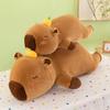 Plush Lounge Capybara Pillow Cozy Bedrest Companion Snuggle Sleep Stuffed Toy
