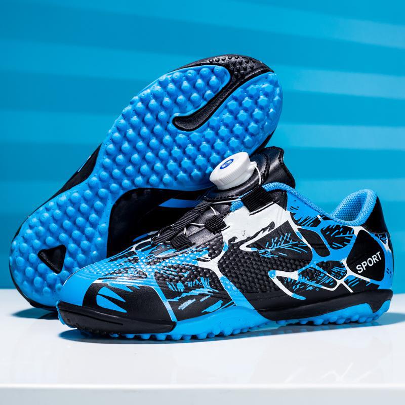 

Детские низкие футбольные бутсы Роторная застежка Мальчики и девочки Ученики начальной школы Спортивные тренировки соревнования Нескользящие и износостойкие 38