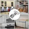 1Set American Style Cabinet Hinge Stainless Steel Kitchen Full Overlay Soft Close Buffering Concealed Door Hinge Replacement