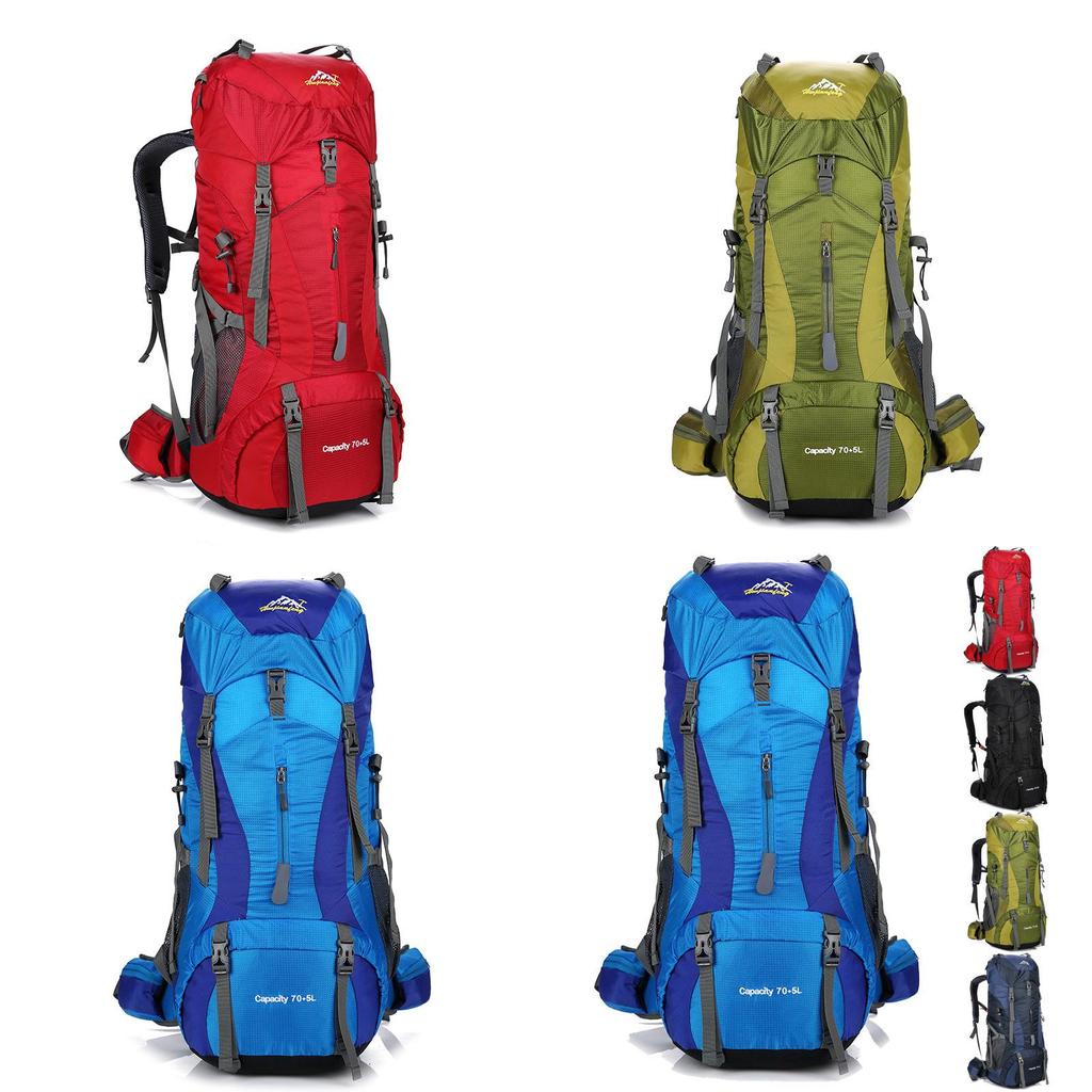 Outdoor Trekking Backpack With Air Cushion Straps For Hiking And Travel Unisex