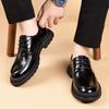 Mode High-End Marke Herren Echtleder Schuhe Britischer Stil Braun Schnürschuhe Brogue Schuhe Vorstellungsgespräch für Pendler Herren Business Schuhe
