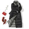 Winter Women 90% White Duck Down Jacket Long Thick Double Sided Coat Female Warm Double Breasted Parka Outwear