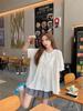 Women's Trendy White Puff Sleeve Lace Collar Casual Summer Top