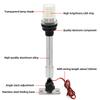 12 inch 22 inch 12V 24V Navigation Light LED Marine Boat Lamp White Light Waterproof 180° Rotation for Pontoon Power Boat Skiff